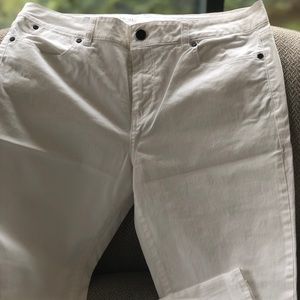 Classic timeless white jeans